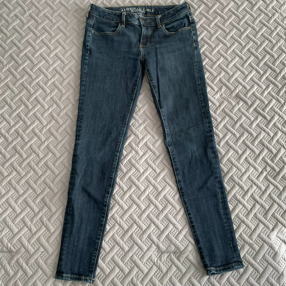American Eagle Dark Blue Super Stretch X Jeggings